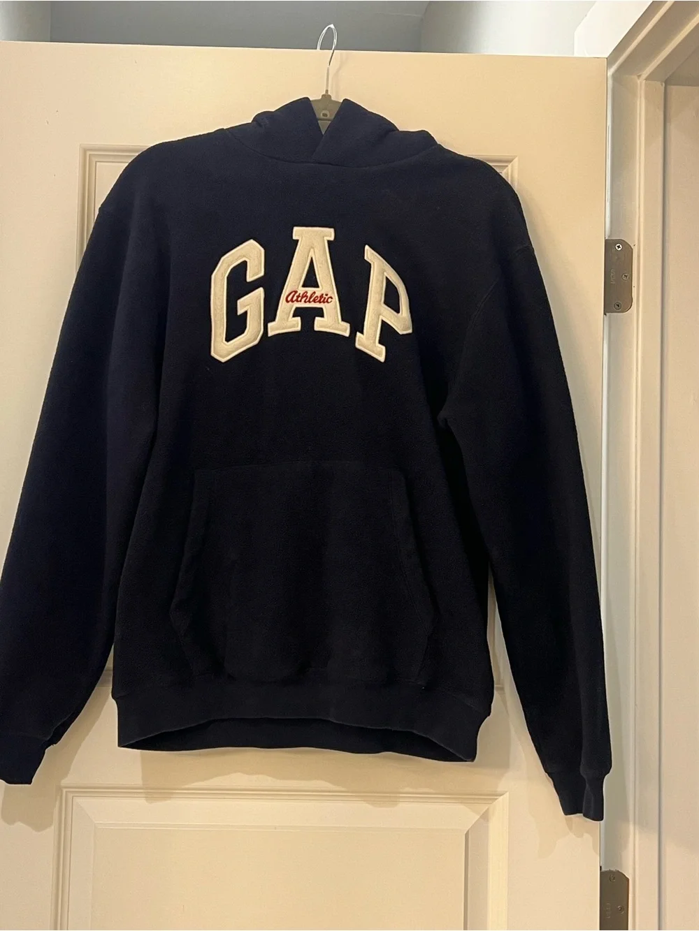 GAP Navy Crewneck Hoodie with White Applique